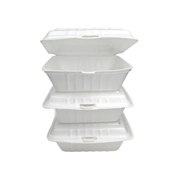 istock Styrofoam box for food isolated on white background 2193698558