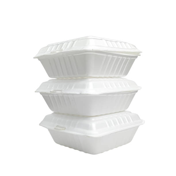 istock Styrofoam box for food isolated on white background 2193698562