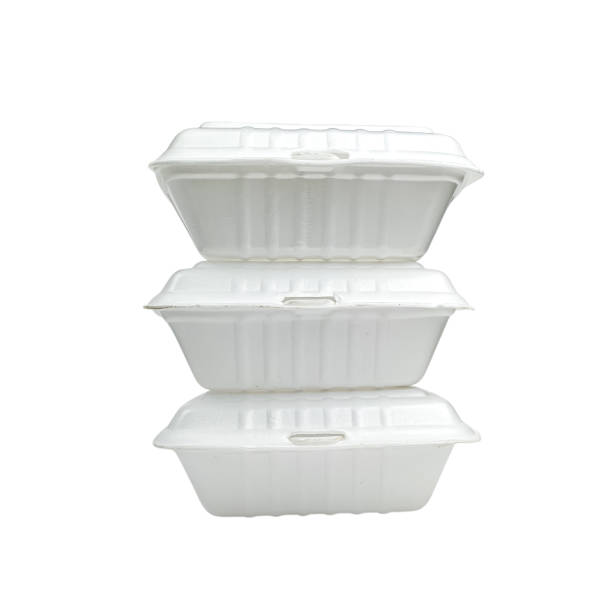 istock Styrofoam box for food isolated on white background 2193698598