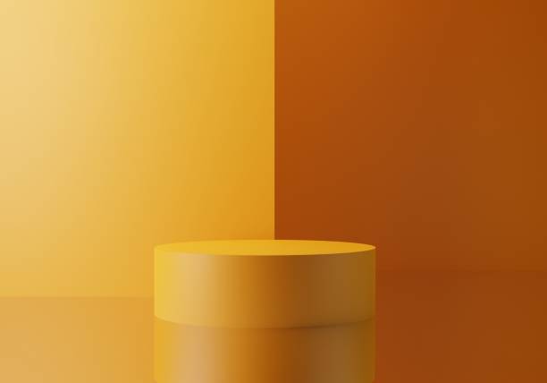 istock 3D yellow background for product display 2193698956