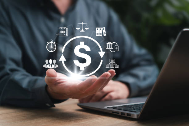 istock HR software, Automated payroll management, Business finance concept, Businessman use technology for payroll management Salary calculation, Automatic salary payment system, Financial, Accounting 2193701531