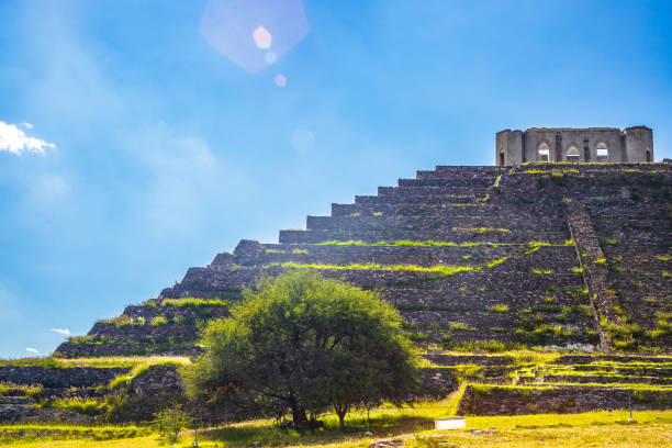 istock El Pueblito pyramid in Queretaro, surrounded by green vegetation 2193701950