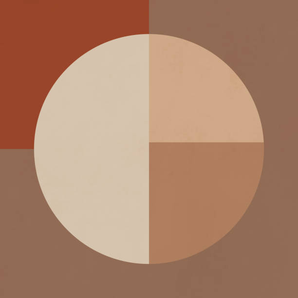 istock abstract and minimalist art beige, terracotta brown colors. neutral tones. circle with colored stripes, decoration. modern geometric art. 2193702890
