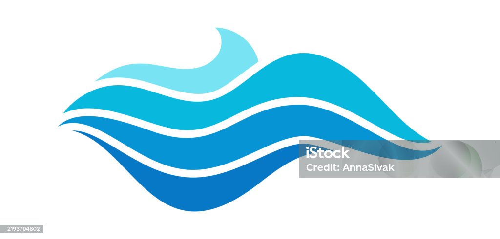 Flowing Wave Graphics Water Wave Flowing Graphic Element Stock Illustration - Download Image ...