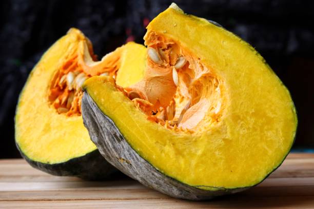 istock Close up of yellow pumpkin 2193706668