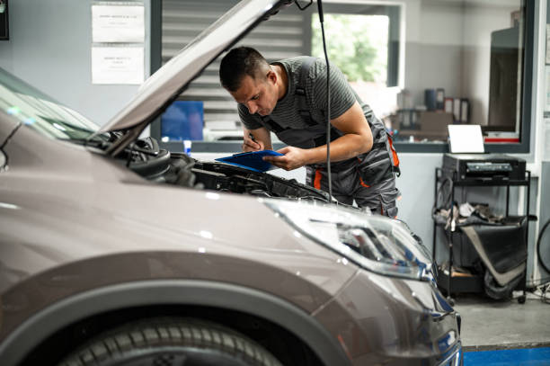 istock Mechanic repairing a car 2193708195
