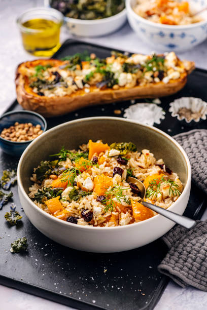 istock Baked Butternut Squash with Rice and Feta 2193708913