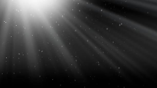 istock Falling snowflakes with light source in night sky. Magic winter background. Useful as photoshop screen layer or as an overlay for adding to photos. 2193711605