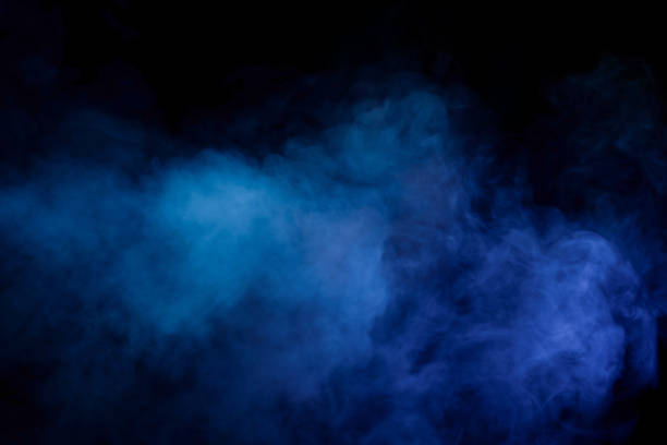 istock Blue and green steam on a black background. 2193715538
