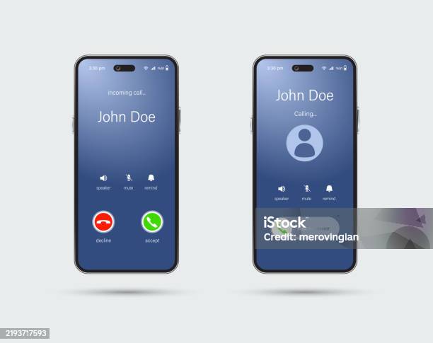 Background Interface Phone Smartphone Screen Interface Template Stock Illustration - Download ...