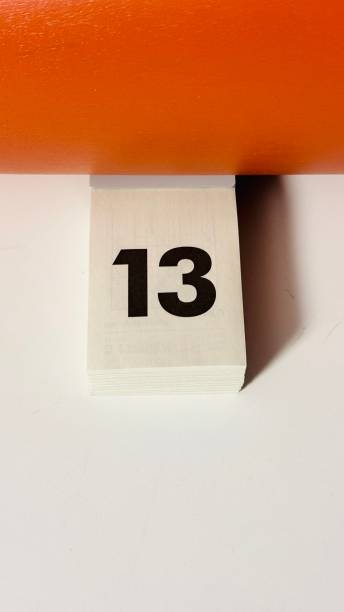 Calendar sheet number 13