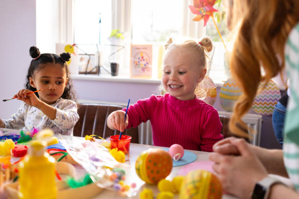 istock Friends Crafting Together For Easter Festivities 2193723724