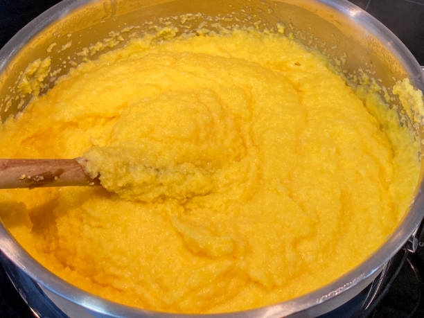 istock Polenta ready-to-eat in metallic cooking pot 2193730189