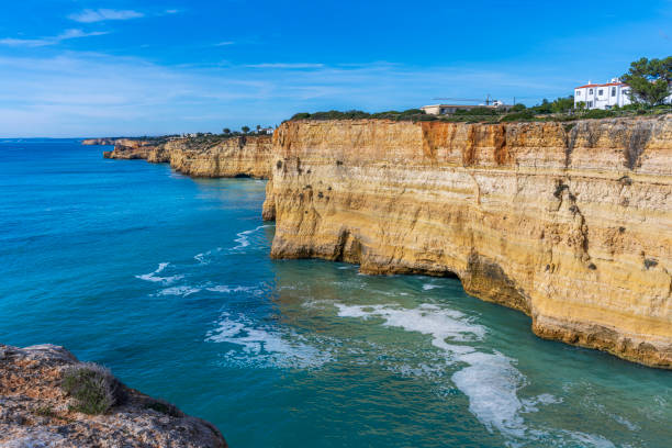 The famous Algarve Mesozoic limestone cliffs