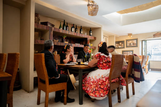 istock Friends dancers talking in a restaurant in Chile 2193742929