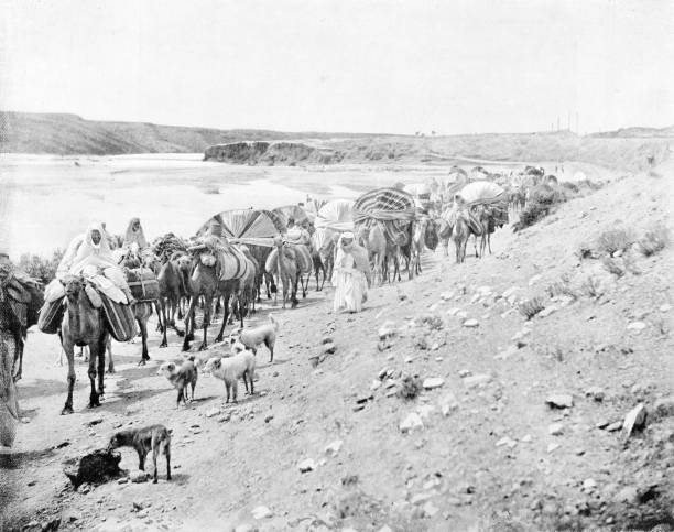 Antique photograph from 19th century French magazine: Algeria, Sahara