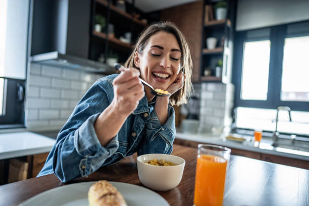 istock A quiet weekend morning and a light muesli breakfast 2193744841
