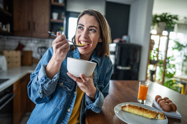 istock A quiet weekend morning and a light muesli breakfast 2193744894