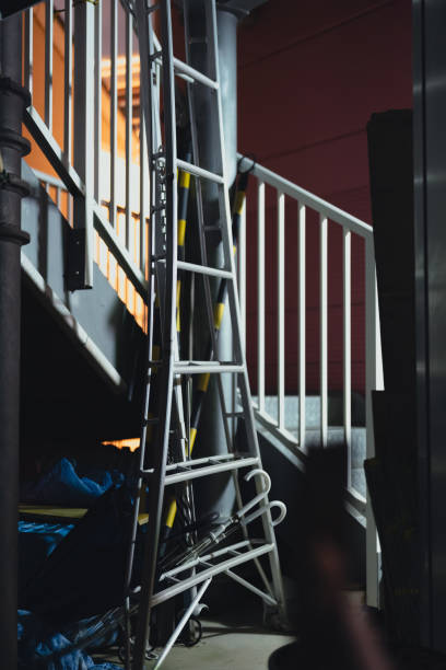 istock Material of stepladder propped up 2193746712