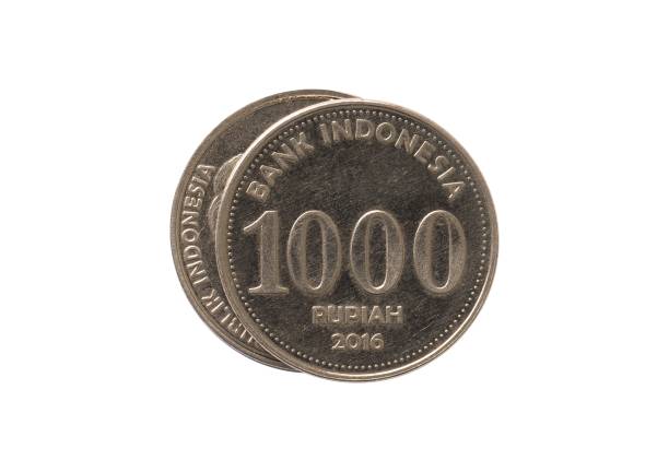istock Indonesian coins isolated on white 2193749663