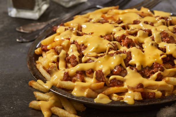 Sloppy Joe Fries with Cheese Sauce
