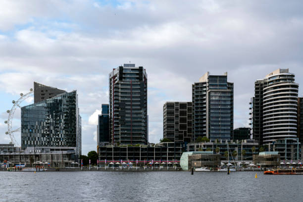 Docklands waterfront in Melbourne, Australia