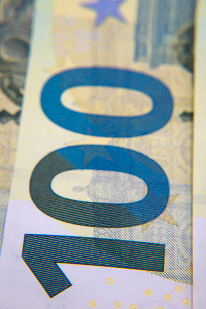 European currency, hundred euro banknotes