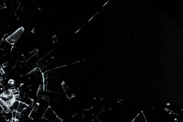 istock Hole broken glass with particle texture for overlay 2193758440