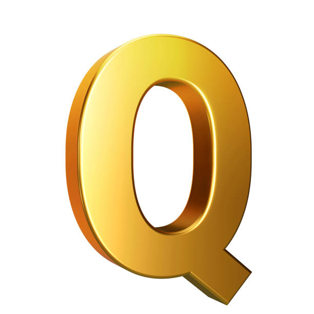 istock Golden font. Alphabet letter Q isolated on a white background with clipping path. 3d illustration. 2193761279