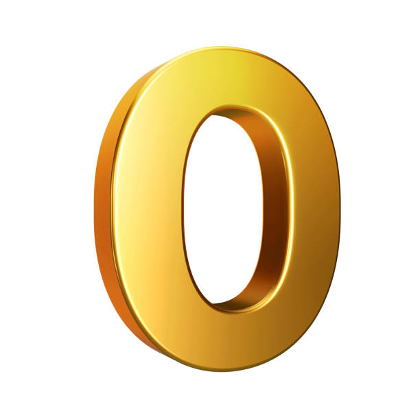 istock Golden font. Alphabet letter O isolated on a white background with clipping path. 3d illustration. 2193761597