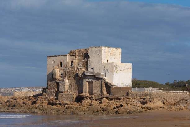istock Seaside castle on the large beach of Kouaki 2193762717