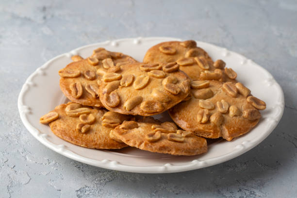 istock Delicious looking peanut cookies gourmet flavor 2193771140