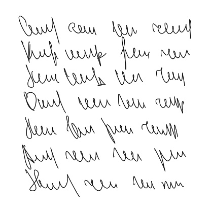Sticky Notes Cursive Illegible Cursive Script Message Handwritten Scribble Letter Freehand ...