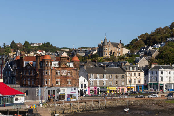 istock Scotland, Oban. Town front on Oban Bay. Low tide. 2193784771