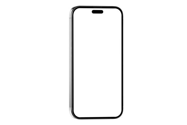 istock Modern Smartphone Mockup with white screen isolated on white background in high-quality studio shot 2193792132