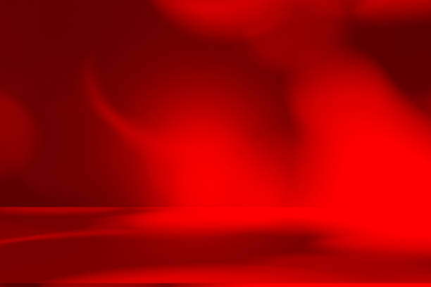 istock Wall interior background, studio and backdrops show products.with shadow from window color red . background for text insertion and presentation product 2193801664