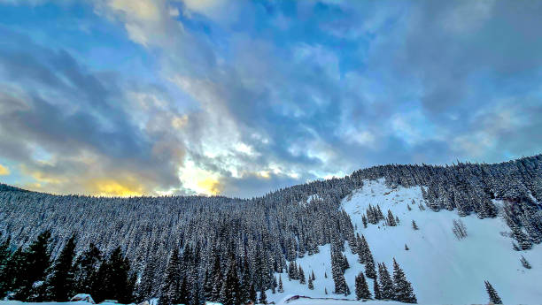 istock Winter Sunset on I-70 in Colorado 2193803058