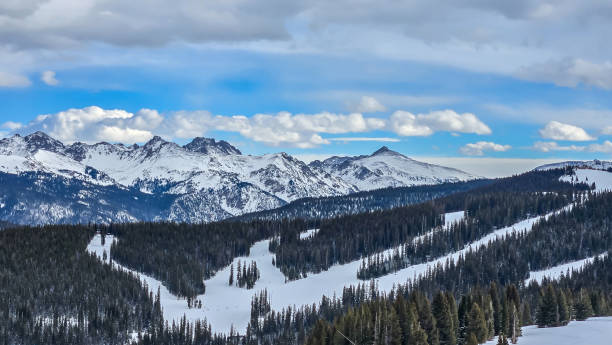 istock Snow skiing in Vail, Colorado 2193804071