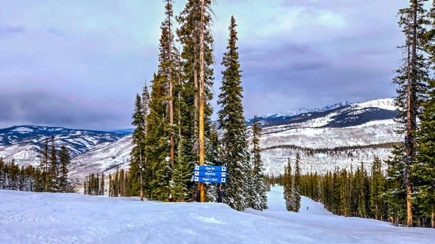istock Snow skiing in Vail, Colorado 2193804189