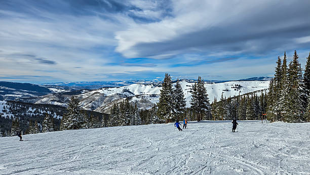 istock Snow skiing in Vail, Colorado 2193804421