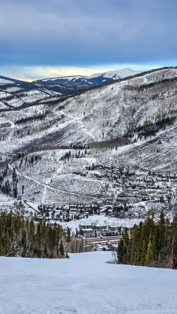 istock Snow skiing in Vail, Colorado 2193804529