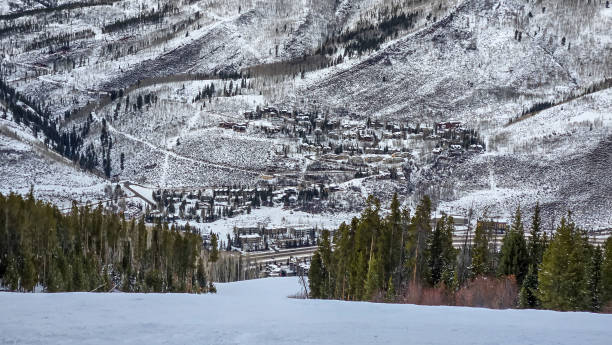 istock Snow skiing in Vail, Colorado 2193804536
