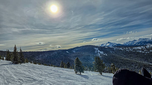 Snow Skiing in Vail, Colorado in January, Skyline Express Lift