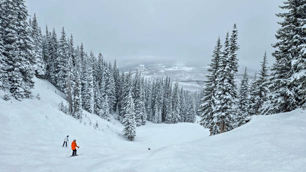 A snowy winter landscape at Copper Mountain in the Colorado Rockies