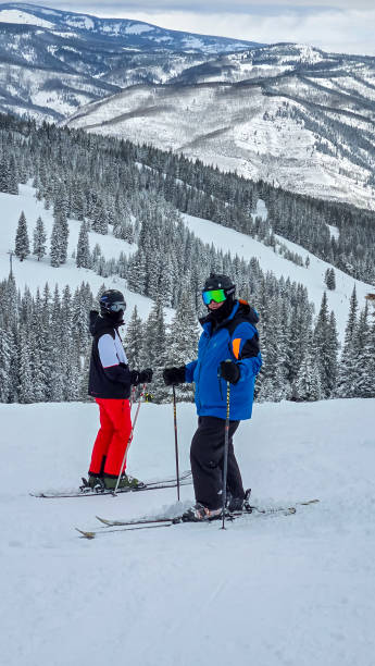 istock Snow Skiing in Vail, Colorado in January 2193805909
