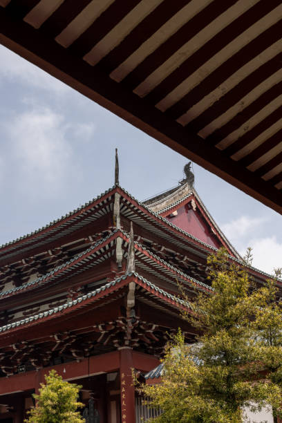 istock Traditional Chinese Temple Architecture Structure and Trees 2193807030