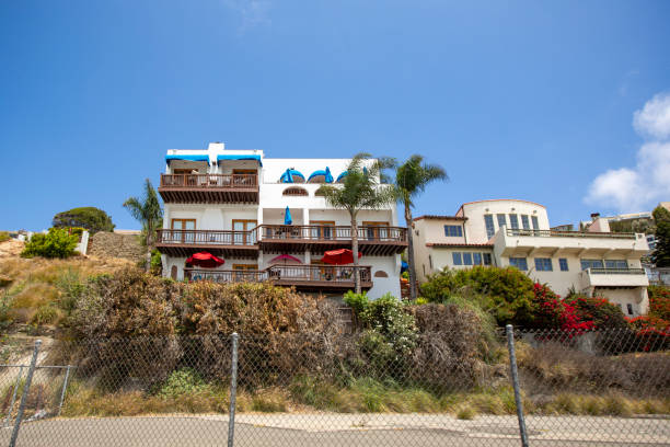 Residential buildings on hillside near 17840 Pacific Coast Highway in July 2016