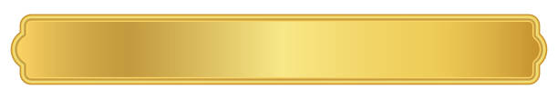 istock gold label banner, luxury golden frame, gold name plate 2193810657