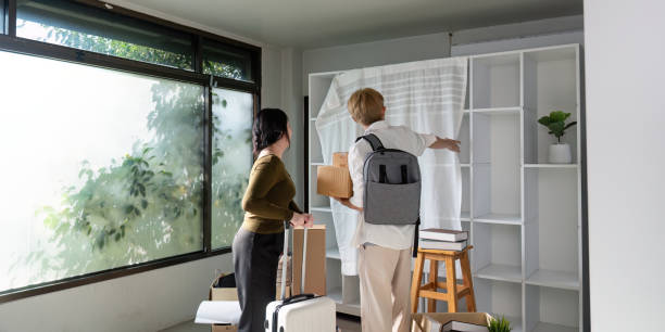 istock Family couple moving house in modern space home interior bright environment collaborative setup 2193810761