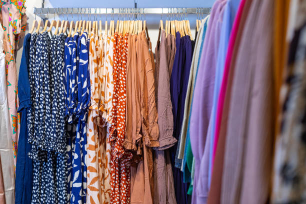 istock Clothing Rack in Retail Store 2193810953